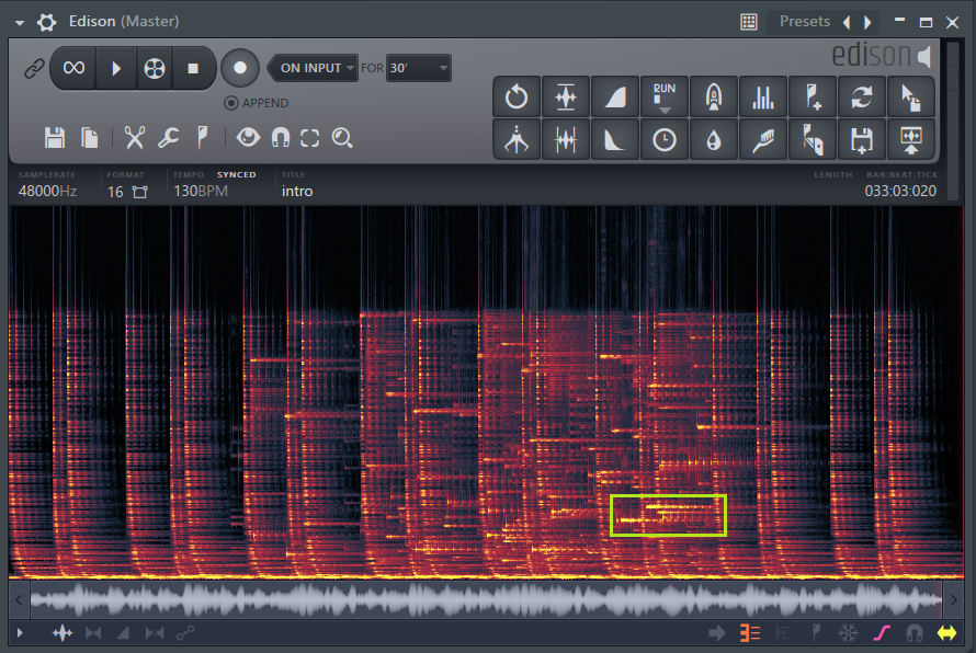 Edison Spectrum View Selection | Forum